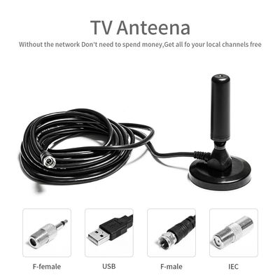 75Ω Input Impedance Indoor Omnidirectional TV Antenna for DVB-T2 UHF VHF Stations Manga 4K