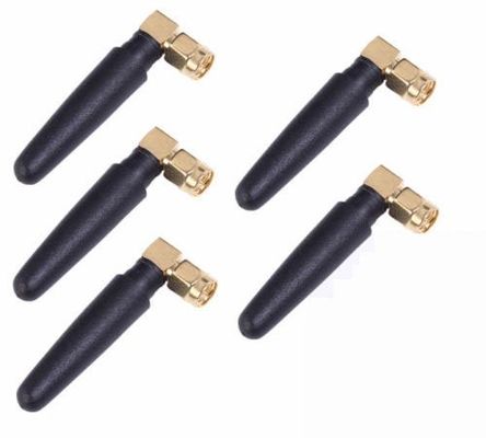 433/868/915/2.4G/4Gmhz Rubber Antenna 2DBI Low VSWR 10g Weight for Data Transmission
