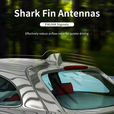 Dual Band VHF UHF Carbon Roof Radio Aerial Magnetic Mount Universal Car Shark Fin Antenna