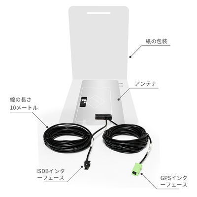 Japan Glass Mount Antenna with Car TV GPS Antenna HONDA Fitment 3000mm Cable Length
