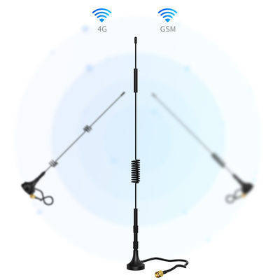 Stable Signal Dual Band Outdoor Car DAB Rubber Loop Spring 4G Magnetic Base Antenna