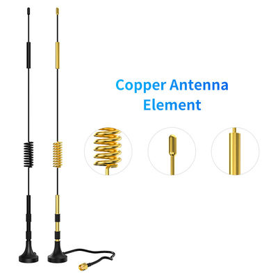 Stable Signal Dual Band Outdoor Car DAB Rubber Loop Spring 4G Magnetic Base Antenna