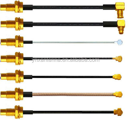 2 Conductor RG1.13 Cable SMA Female Connector Pigtail Cable for Antenna Requirement