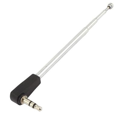 VSWR 1.5 4 Section Stainless Steel AM FM Radio Antenna with 3.5mm Jack Connector