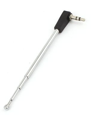 VSWR 1.5 4 Section Stainless Steel AM FM Radio Antenna with 3.5mm Jack Connector