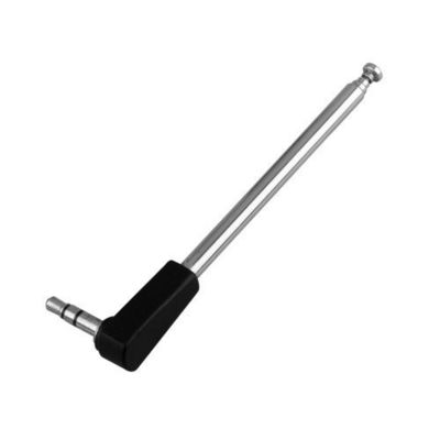 VSWR 1.5 4 Section Stainless Steel AM FM Radio Antenna with 3.5mm Jack Connector