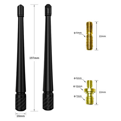 VSWR 1.5 Stubby Car Auto Antenna AM/FM Radio Aerial Screw Type with PVC