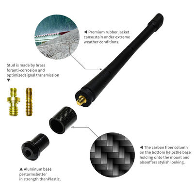 VSWR 1.5 Stubby Car Auto Antenna AM/FM Radio Aerial Screw Type with PVC