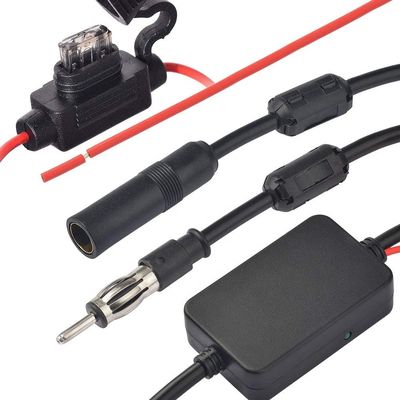 DAB Car Radio Signal Amplifier VSWR 2.5MAX Customized LOGO for Better AM/FM Reception