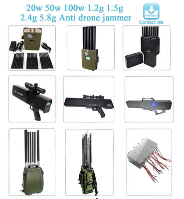 Anti UAV 100W Power Amplifier RF Module with 2.4GHz 5GHz Antenna Compatibility