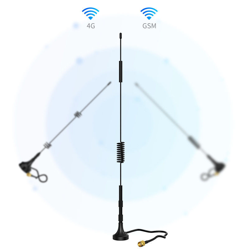 Stable Signal Dual Band Outdoor Car DAB Rubber Loop Spring 4G Magnetic Base Antenna
